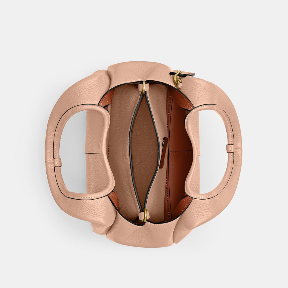 Bolsa Lana Shoulder 23 Coach Nude - coach